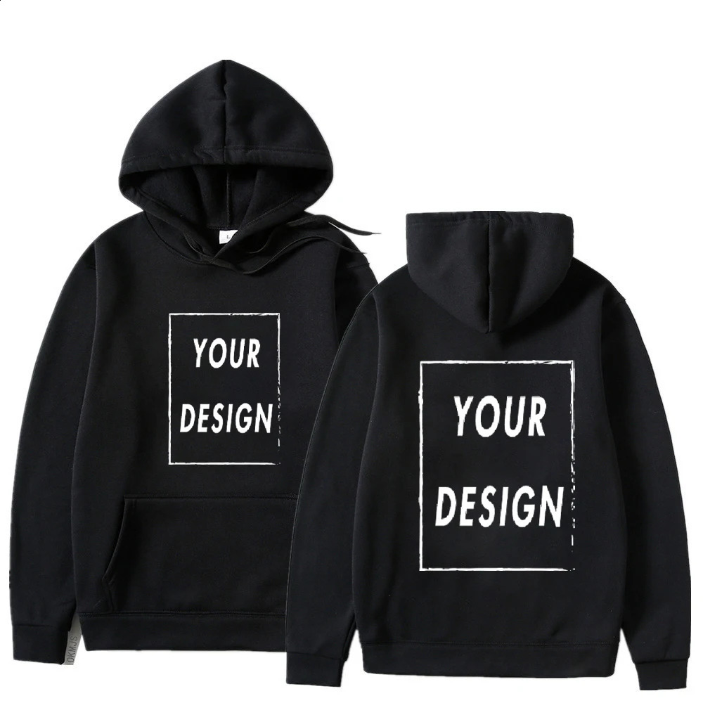 Customized Printed Men Women Hoodie Loose Casual Clothing Fashion Long Sleeve Hooded Pullover Personality Streetwear Sweatshirts 250113