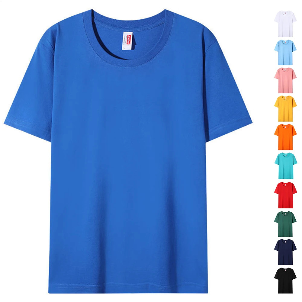 Blank Cotton T shirts Unisex High Quality Men Tshirts Wholesale Black Bulk Blanc Tee Shirts For Playeras De Hombre 250113