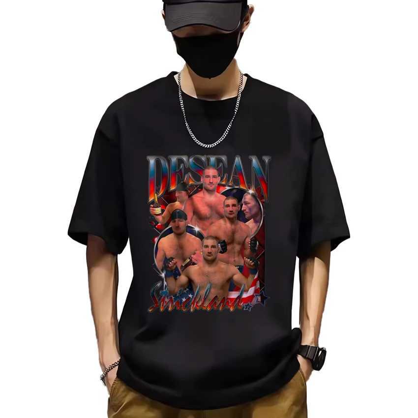 2024 Sean Strickland Meme T Shirts Men Women s Summer Fashion streetwear Graphics Oversized t-shirts short sleeve Unisex Tees X2501133