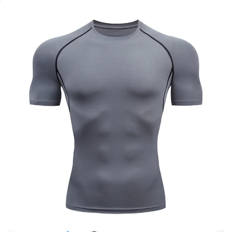summer sportswear sports compression tshirt fitness running suit jogging mens 250113