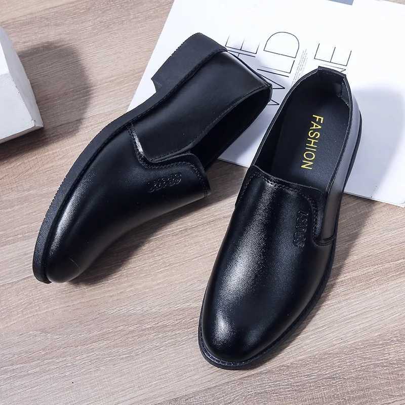 Mens Leather Dress Shoes Formal Brown Elegant Mens Shoes for Men Casual Business Social Autumn Office Party Wedding LoafersXJ250113