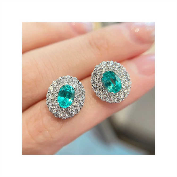 High Quality Jewellery Earrings Elegant Design Oval Cut Diamonds Easy to Carry Lightweight Jewellery Stud Earrings