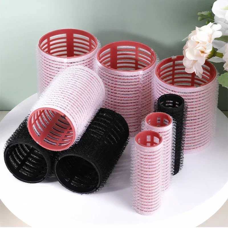6 pieces of self clip curlers non thermal curlers non thermal bangs roll up salon curlers adhesive styling tools W250113