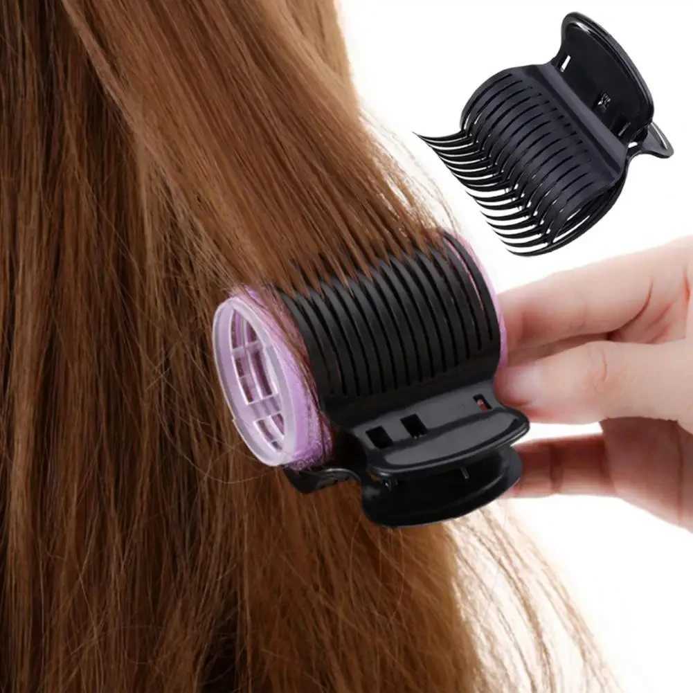 12 pieces/set Salon Hot Roll Barrel keeps hair evenly curled Hot Roll Super Hair Burn Insulation Clip with 12 hair rolls W250113