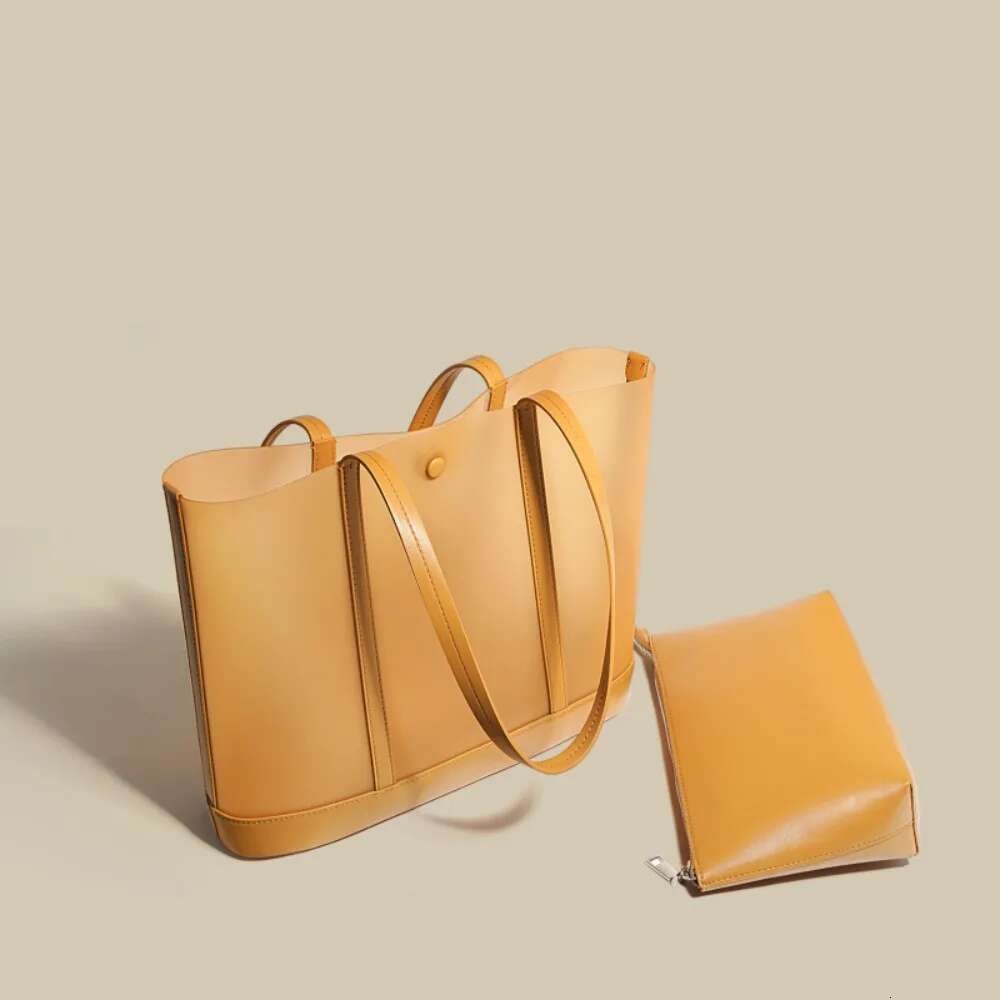 Large Capacity Composite Bag Simple Women Totes All-Match Soft Magnetic Button Shoulder New Moda Gradient Underarm Bags