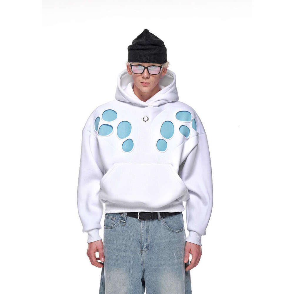 2024 new hoodie Y2K spotted dog casual street trend men's and women's hooded pullover top