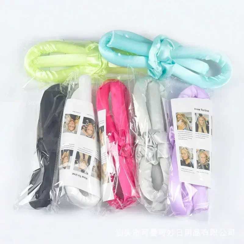 Heat free Curling Rod Headband Lazy Curler Set makes hair soft and shiny Heat free Spiral Soft Sleep Curling Iron Pattern Accessories W250113