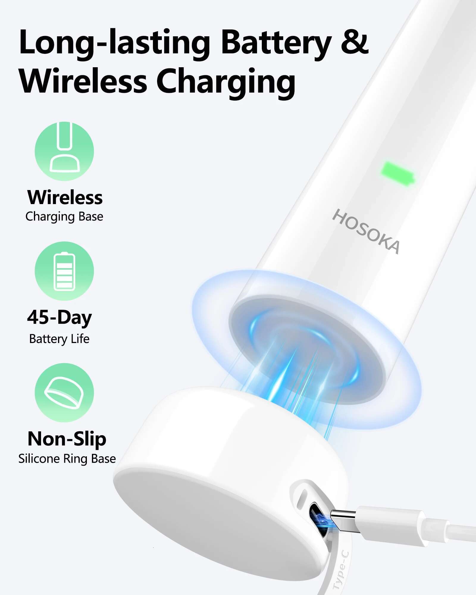 Sonic Electric for Adults, Oscillation & Vibration Smart Toothbrush with Customizable App, 3 Brush Heads, Waterproof