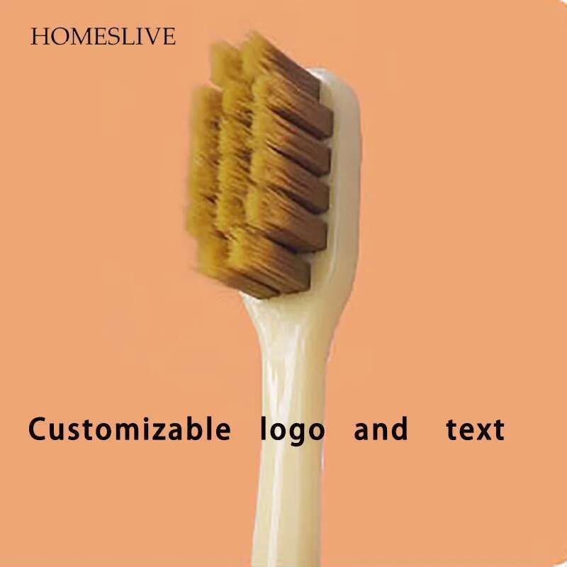 Homeslive 50pcs Toothbrush Can Be Customized Text Name Care Accessories Tooth Whitening Instrument Tongue Scrape