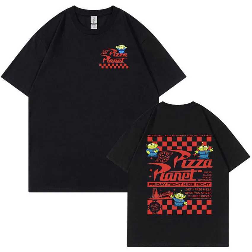Pizza Planet Funny Graphic T Shirts Men Women Fashion Casual High Quality T-shirt Summer 100% Cotton Oversized Tshirt Streetwear X250113