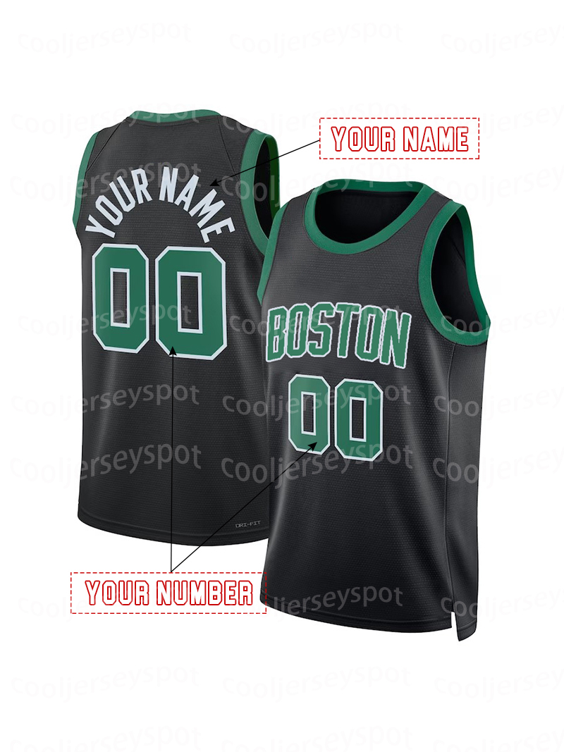 2024-25 CITY Basketball Jersey Jayson Tatum Brown Kristaps Porzingis Jrue Holiday Sam Hauser Derrick White Horford Payton Pritchard