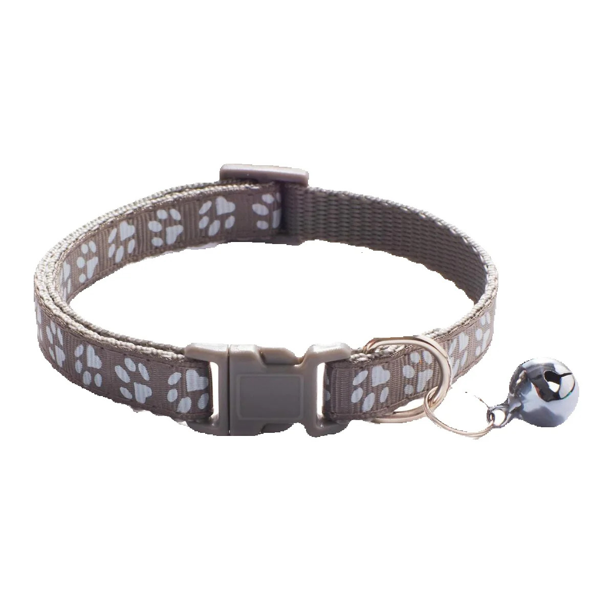 DIY Pet Collars: 10-Pack 1.0cm Dog Paw Print Bell Collars