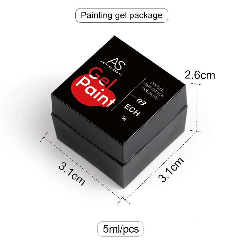 AS 12pcs Colorful Painting Set Art Vernis Semi Permanent Glitter Polish UV Nail Gel Manicure Kit