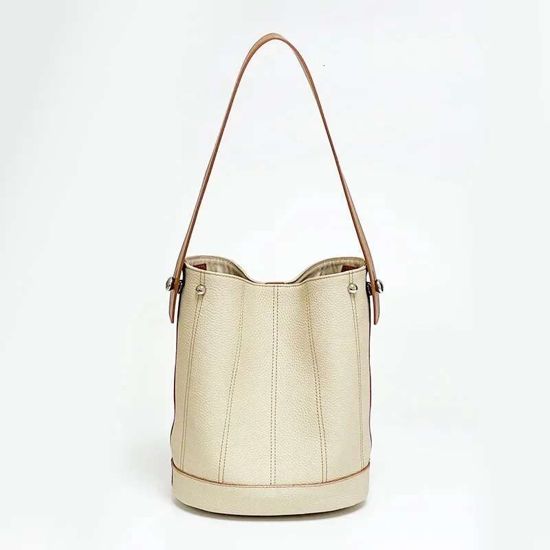 Bucket Shoulder Bags For Women Female Designers Trend Large Capacity Genuine Leather Crossbody Bag Handbags And Purses