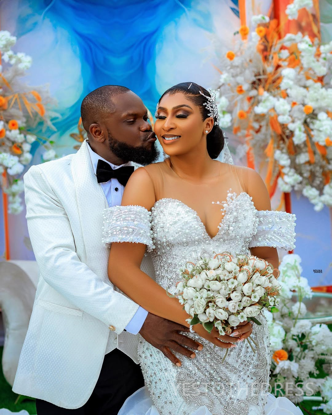 2025 Plus Size Aso Ebi Wedding Dress Bridal Gowns For Bride Mermaid Sheer Neck Long Sleeves Illusion Beaded Lace Tiered Organza Wedding Gowns For Blac