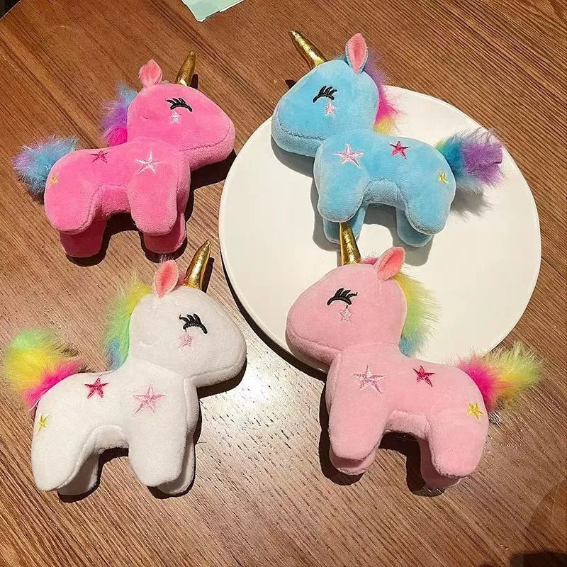 Colorful Mini Unicorn Cartoon Pet Toy for Interactive Teeth Grinding & Cleaning
