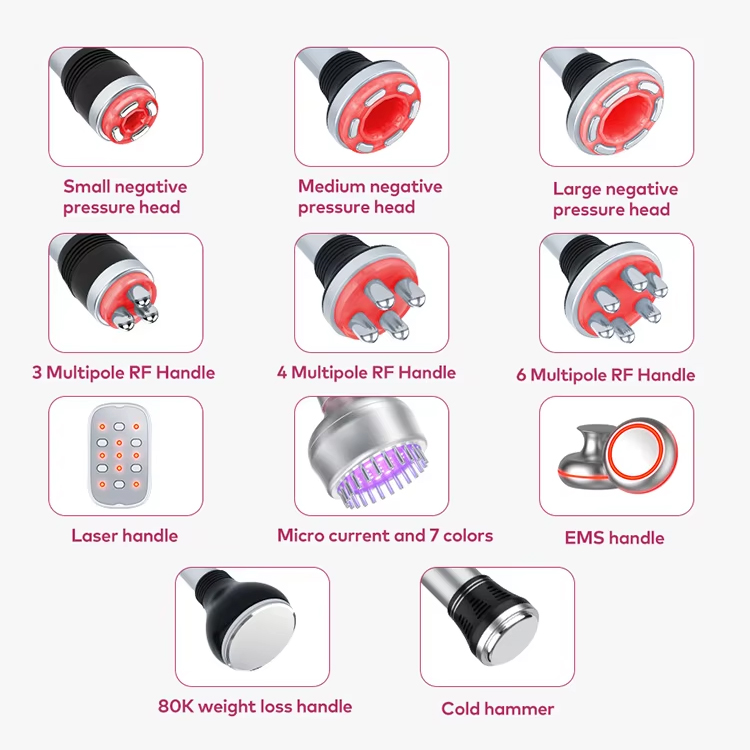 New 11 in 1 Cavitation Body Slimming Weight Loss Fat Removal Ultrasonic Lipolysis 80K Slimming Radiofrequency Skin Firming Anti-wrinkle Machine