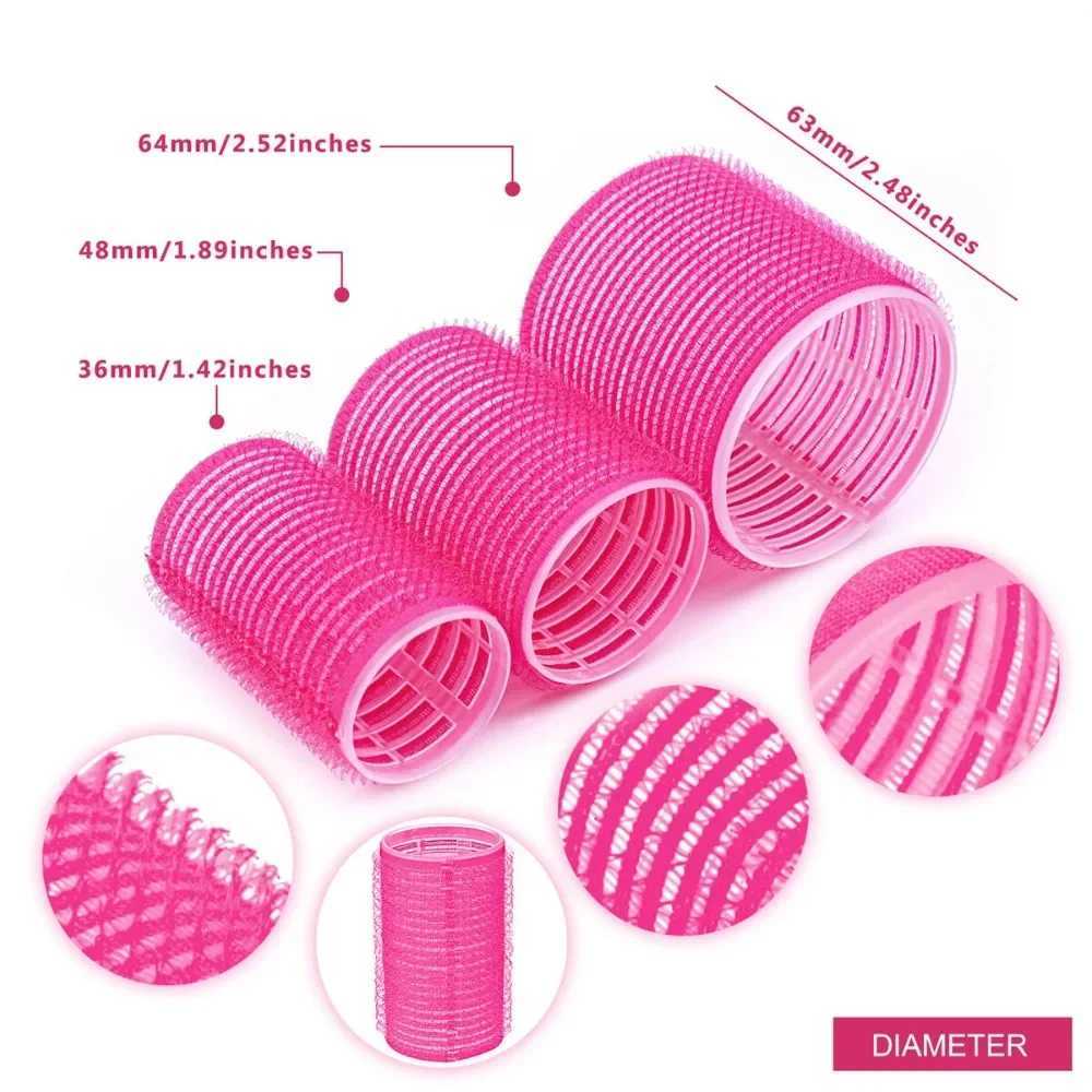 S/M/L Curler Self Holder Self Adhesive Air Rod Curler Comb DIY Curling Tool W250113