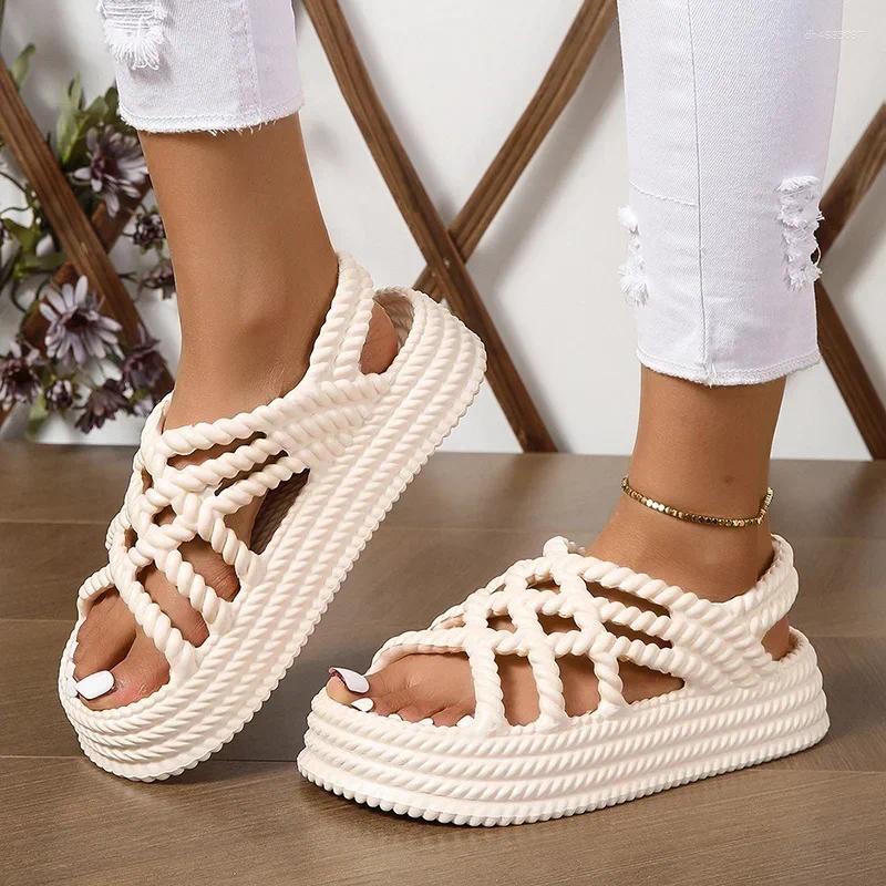 Sandals 2025 Summer Fashion Comfortable And Wear-resistant Thick-soled Beach Casual For Women Trendy Heel hurenlakeshoes hurenlakeshoes hurenlakeshoes