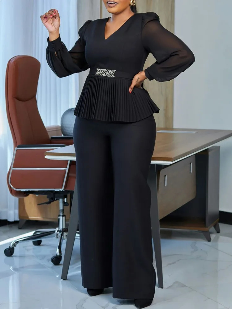 2 Piece Women Sets 2025 Arrival Plus Size Spring Summer Matching Two Pieces Top And Pants Suits Outfits Clothing 250109