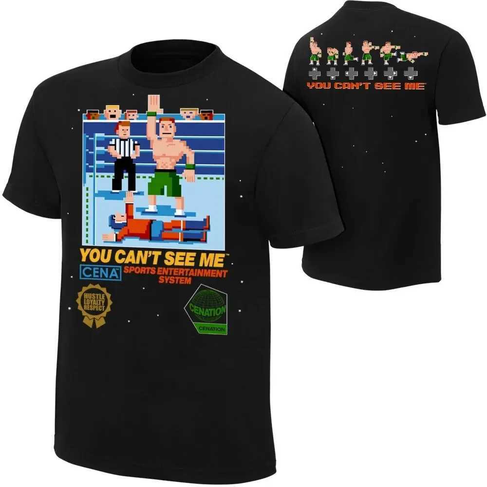 Summer Mens 3D Printing Male Wrestler John Cena T-shirt Womens Street Sports Round Neck Breathable and cool X25011316