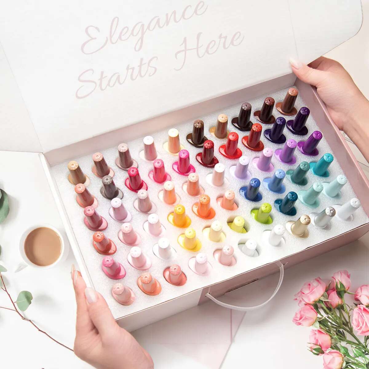 VIP5 VENALISA Polish Kit Hema Free Nude Pink Glitter Gorgeous Color Manicure Soak off UV LED Nail Gel Varnish Set