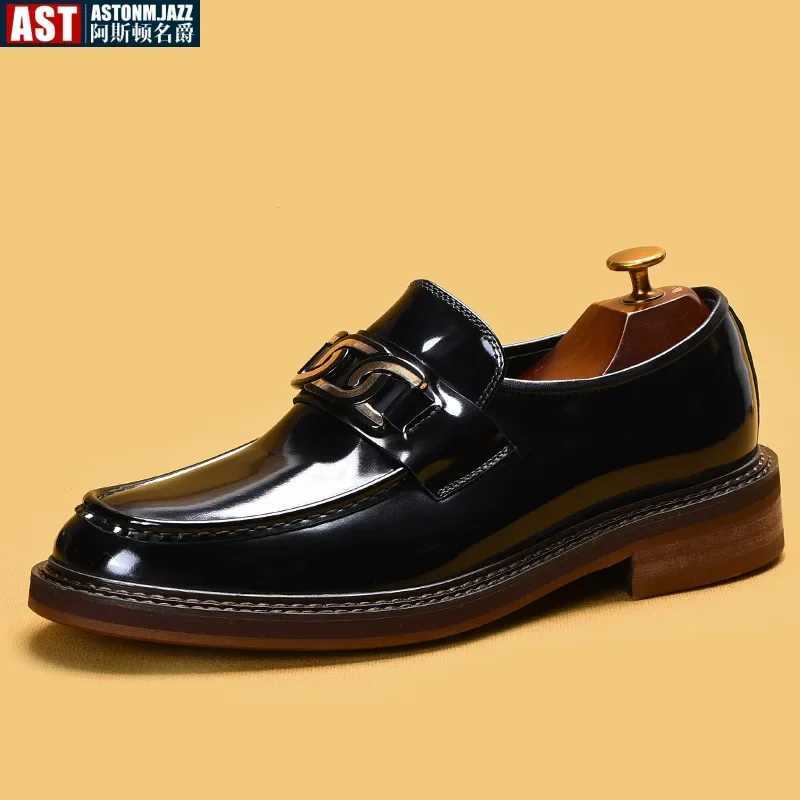 Luxury Slip Dress Shoes Men Genuine Leather Italian Loafer Shoes for Men Black Brown Brand Formal Oxford Men Casual ShoesXJ250113