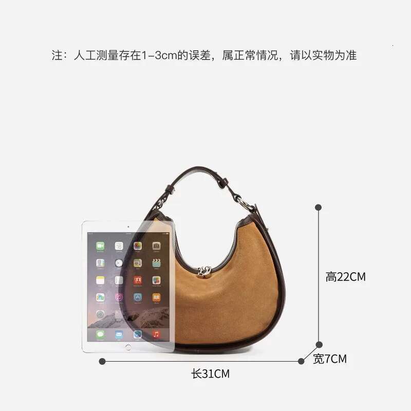 Classic Design Crescent 2024 New Leather Premium Shoulder Underarm Bag Fashion Versatile Women