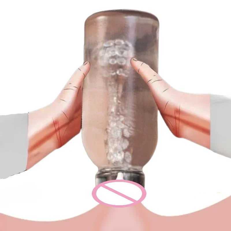 3 Size Mini Masturbator Cup Soft Transparent Vagina Penis Massage Male Endurance Exercise Portable Oral Sex Toys for ManXJ250113