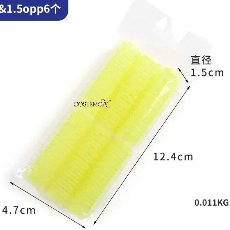 6 pieces/set of self grasping curling iron no harm to hair natural curling no hot bangs self-adhesive curling product styling tool W250113