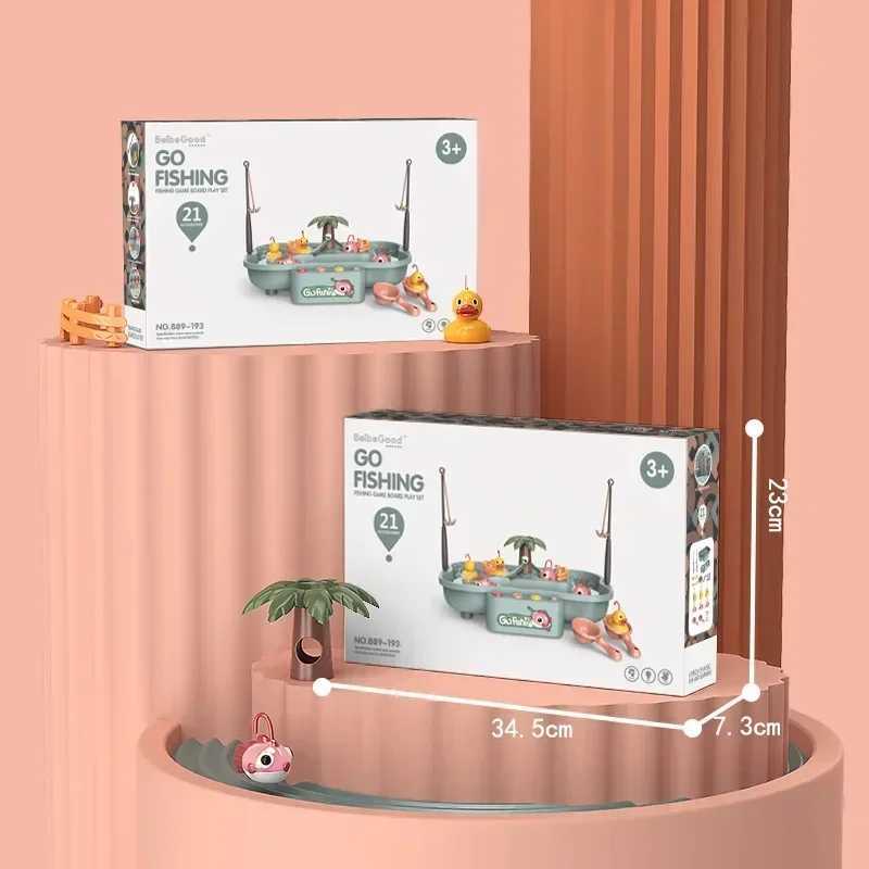 Childrens Gift ABS Magnetic Fishing Music Electric Loop Duck Platform Water Game Education Parents Childrens Toys Childrens Toys W250113