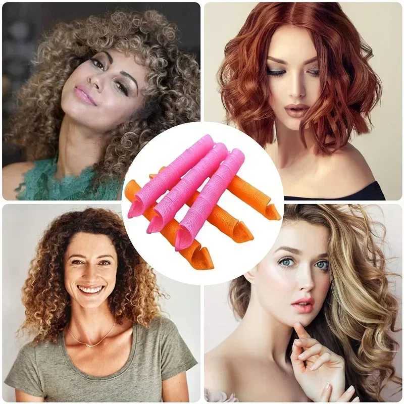 Heat free Curler Spiral Curler Magic Curler Hook free Curler DIY Curling Styling Kit W250113
