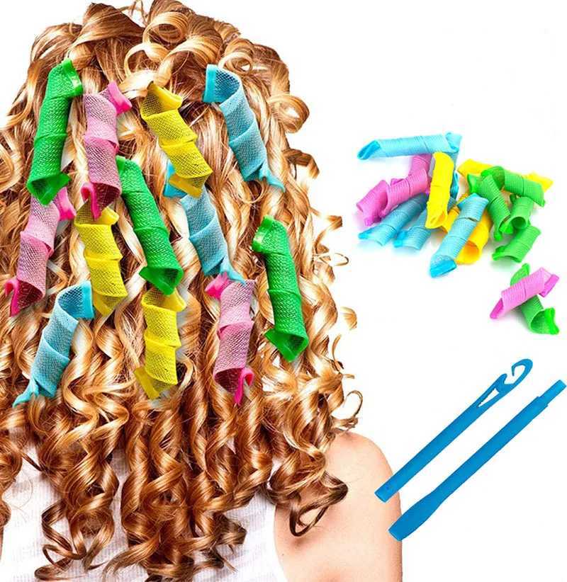 18 piece set of magic curling iron wavy hair accessories curling iron DIY female hairstyle tool W250113
