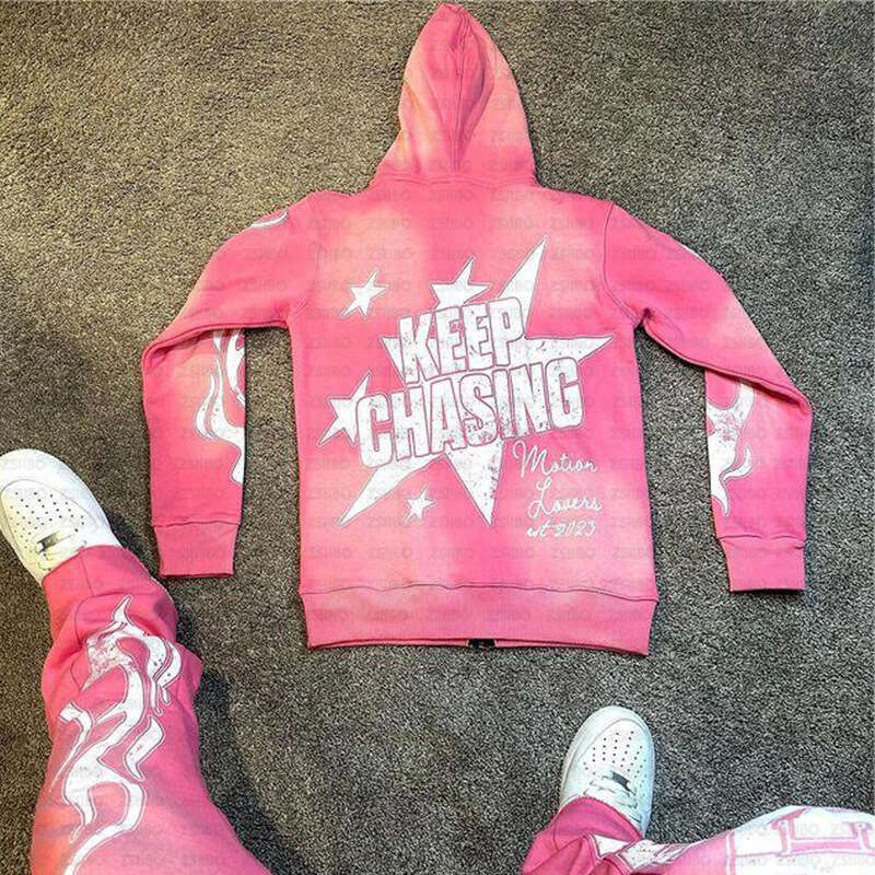 Y2K Personalized Street Hip Hop Punk Style Washed Fabric Letter Printed Hoodie