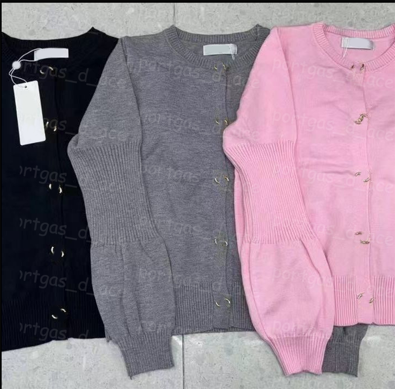 Luxury Designer Women Sweaters Brand Long Sleeve Cardigan Tops Elegant Button Sweater Knits