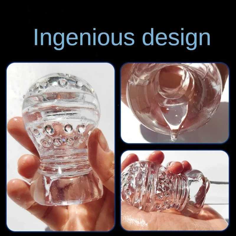 TPE Male Masturbator Cup Deep Throat Blow Job Erotic Realistic Vagina Oral Mouth Sex Toys For MenXJ250113