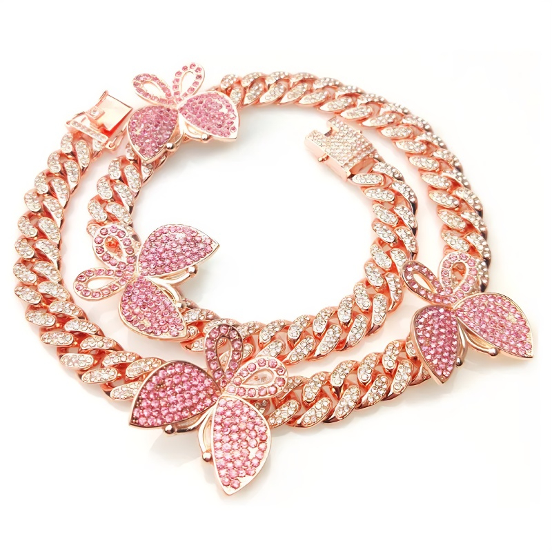 Moissanite butterfly necklace new style manufacturers direct sales at low prices fast arrival free delivery