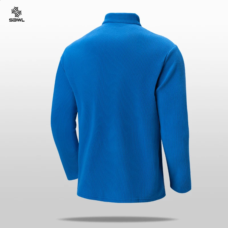 SBWL Autumnwinter high quality men autumn and winter outdoor sports skiing running cycling with warm long sleeve Tshirt 250113