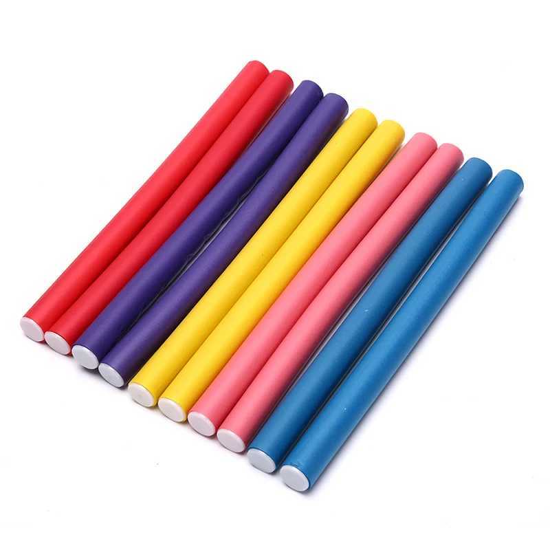 10 pieces of flexible curling stick curler Soft foam curling curl W250113