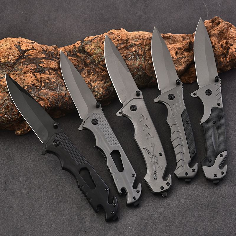 outdoor camping folding knife portable multifunctional hunting knife