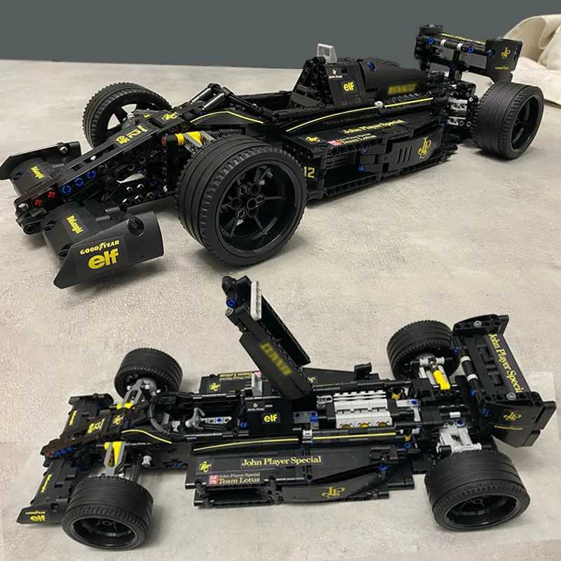 Technical John Player Special Formula 1 Classic Racing One Generation Legend Racer Building Blocks Models MOC Bricks ToysXJ250113