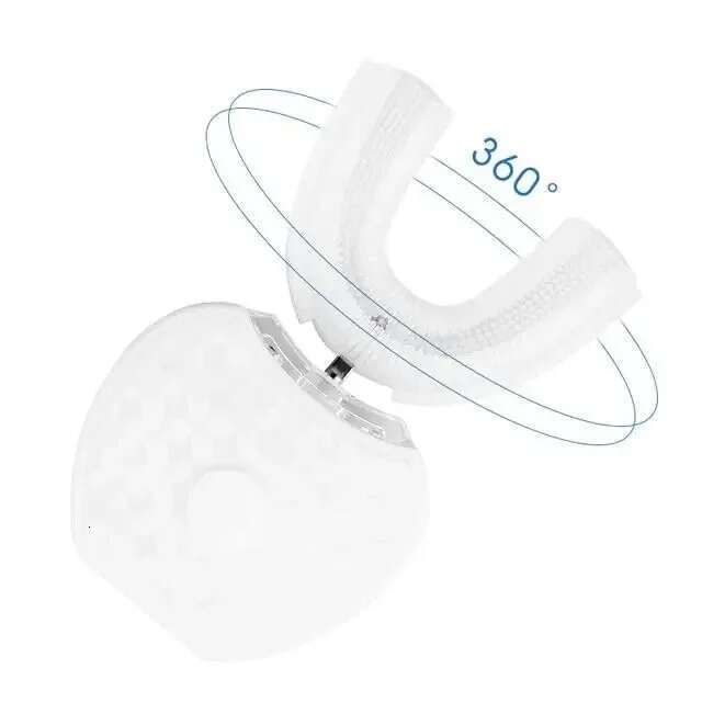 Toothbrush,U Shape Ultrasonic Cleaner Teeth Whitening Lamp 360 Adult Electric Automatic Toothbrush