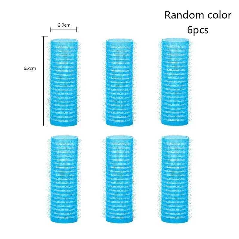 6 pieces of self-adhesive air bracelet curling roller no heat hair roller curling device W250113