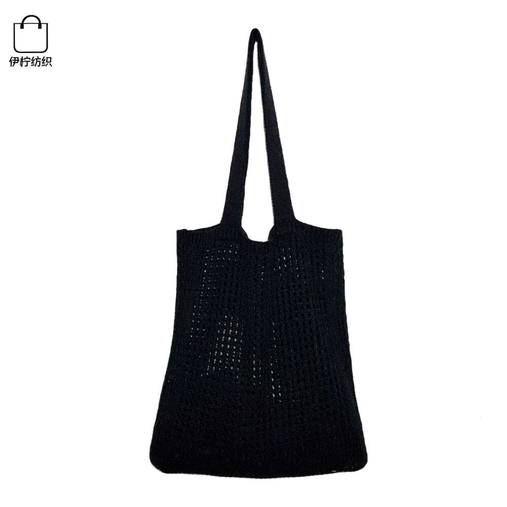 2024 New South Dongdaemun Hollow Simple Shoulder Korean Edition Handbag Knitted Bag