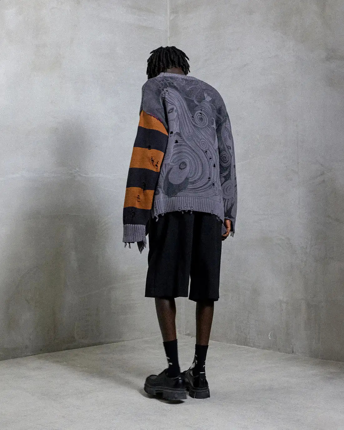 American Autumn/Winter Retro High Street Loose Knitted Sweater Pulling Mens and Womens Sweaters 250109