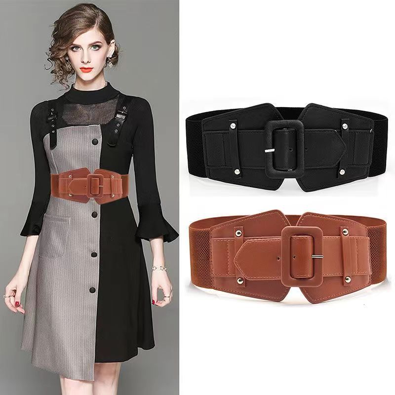 Belt Women Decorative Wide Elastic Waistband With Dresses Sub Simple Peplum Corset Fashion Waist Decoration