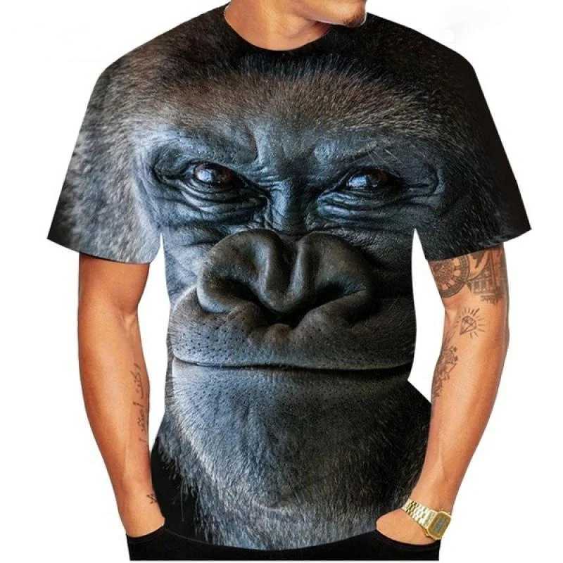 New Fashion Gorilla/Monkey 3D Printed T-shirt Fun Summer Casual Short Sleeve Gorilla Shirt Top for Men and Women X2501138