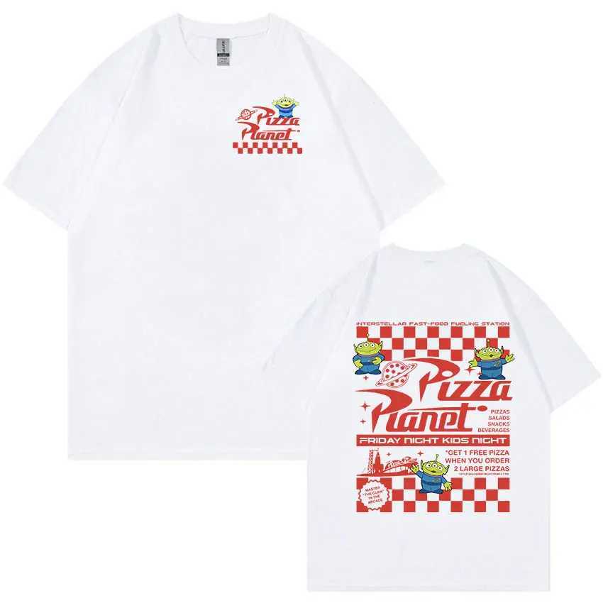 Pizza Planet Funny Graphic T Shirts Men Women Fashion Casual High Quality T-shirt Summer 100% Cotton Oversized Tshirt Streetwear X250113