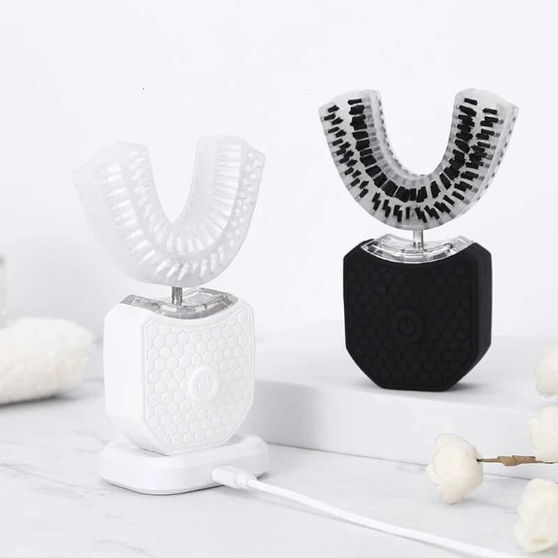 Adult Sonic Electric Toothbrush U Shaped 360 Degrees Automatic Ultrasonic Tooth Brush USB Charging Teeth Whitening Toothbrushes