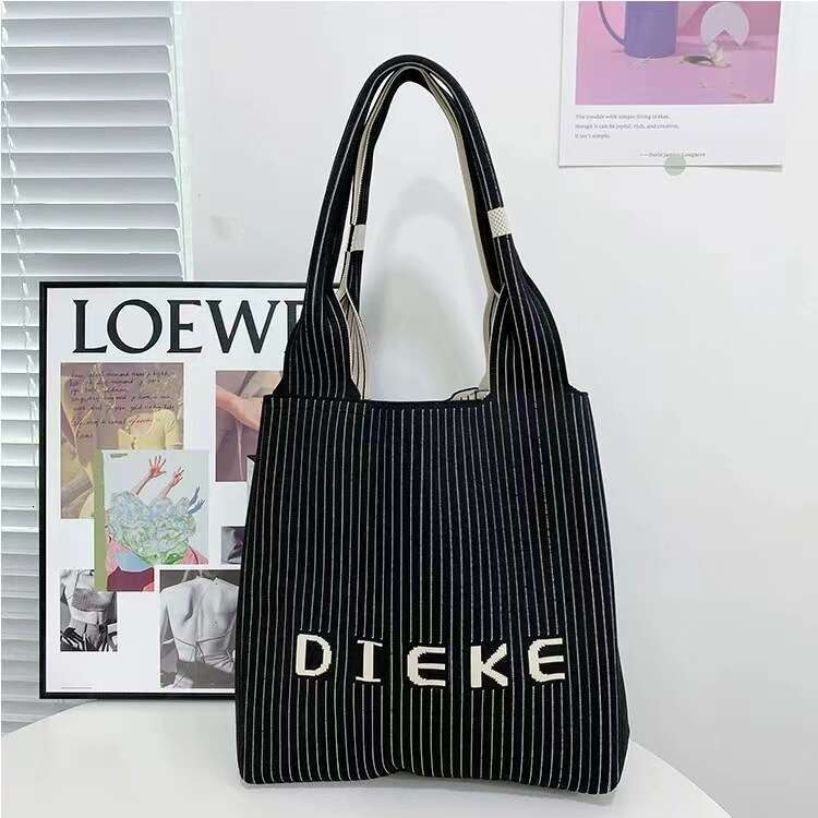 New Knitted Shoulder Diagonal Span Large Capacity Versatile Travel Commuter Letter City Office Shopping Bag